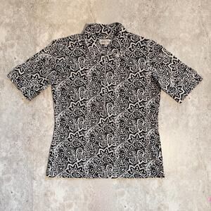 Sport Haley 1/2 Zip Kit Top in Black/White